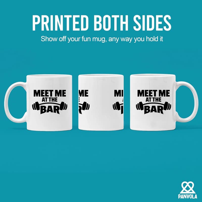 Weightlifting Gift Mug for Dad or Husband - 11 oz White