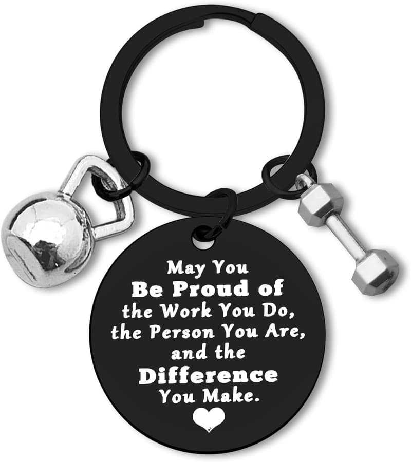 Fitness Coach Appreciation Keychain - Thank You Gift for Trainers