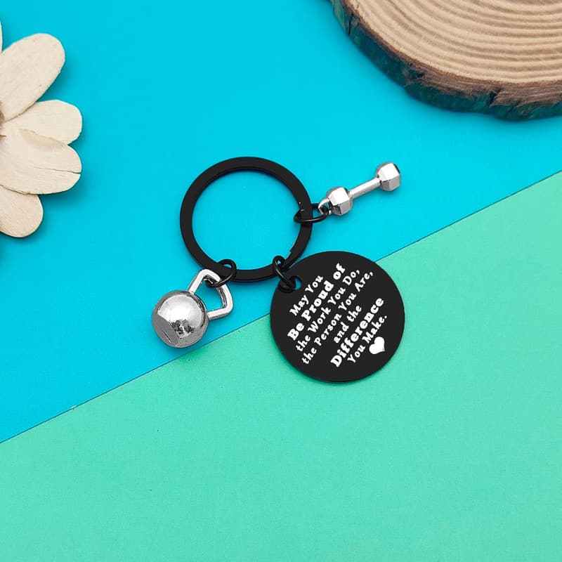 Fitness Coach Appreciation Keychain - Thank You Gift for Trainers