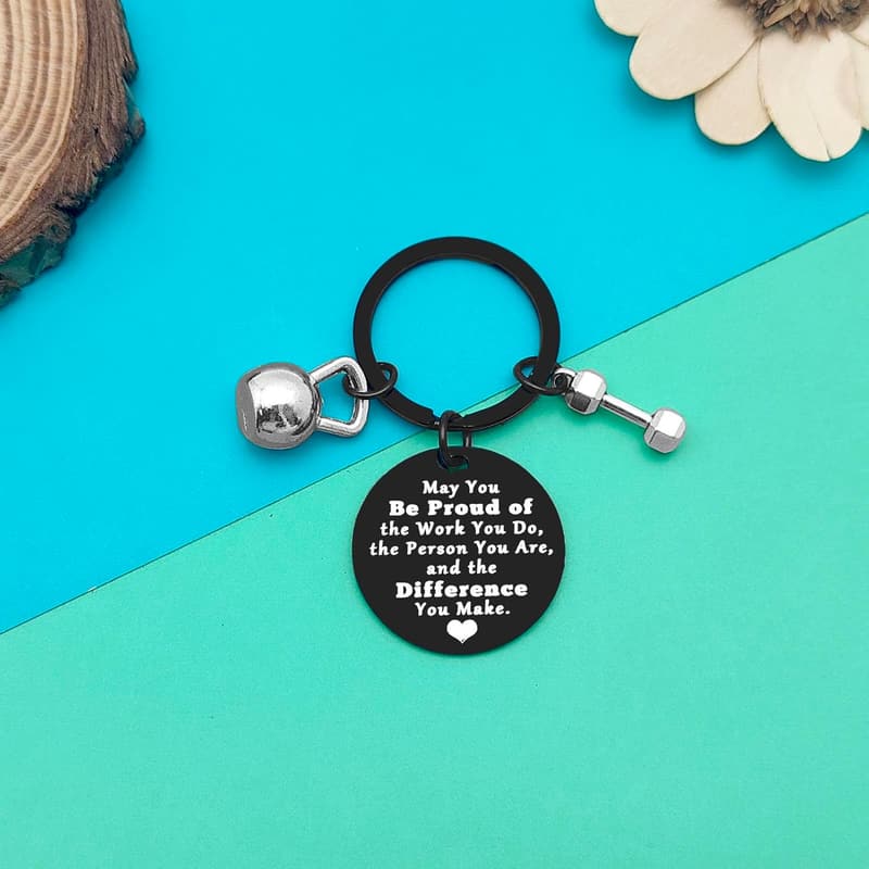Fitness Coach Appreciation Keychain - Thank You Gift for Trainers