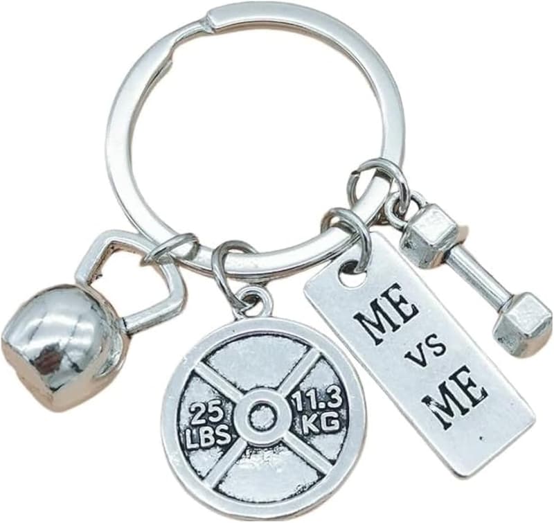 Fitness Motivation Keychain for Gym Lovers and Weightlifters