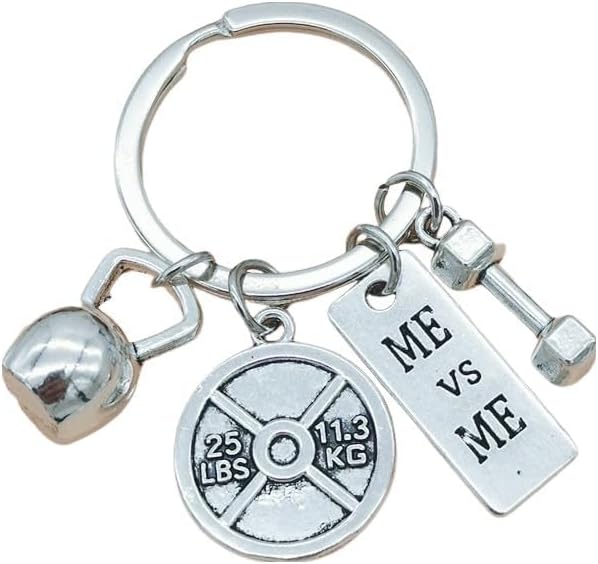 Fitness Motivation Keychain for Gym Lovers and Weightlifters