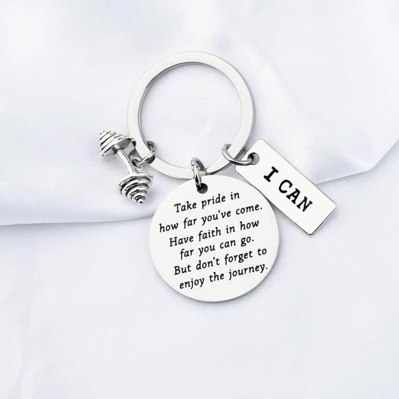 Fitness Trainer Dumbbell Keychain Gift for Bodybuilders