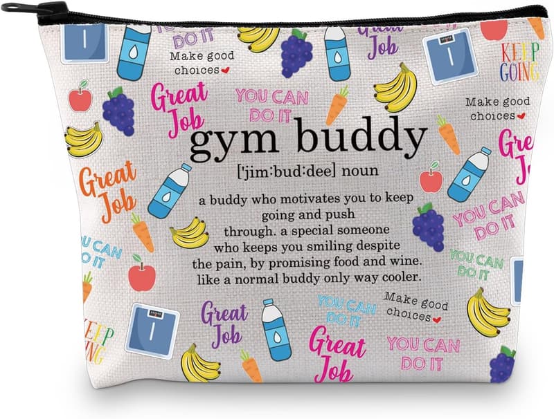 Gym Lover Gift: Fitness Instructor Definition Makeup Bag
