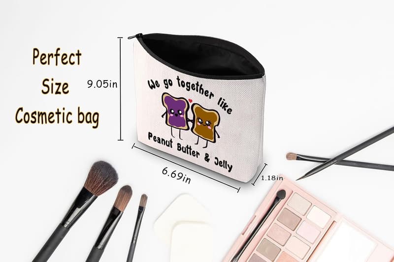 Best Friend Gift: Peanut Butter & Jelly Cosmetic Bag
