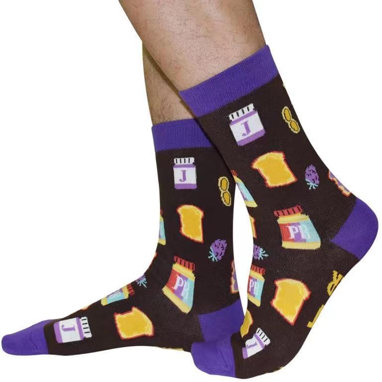 Novelty Food-Themed Socks for Men, Women, and Teens