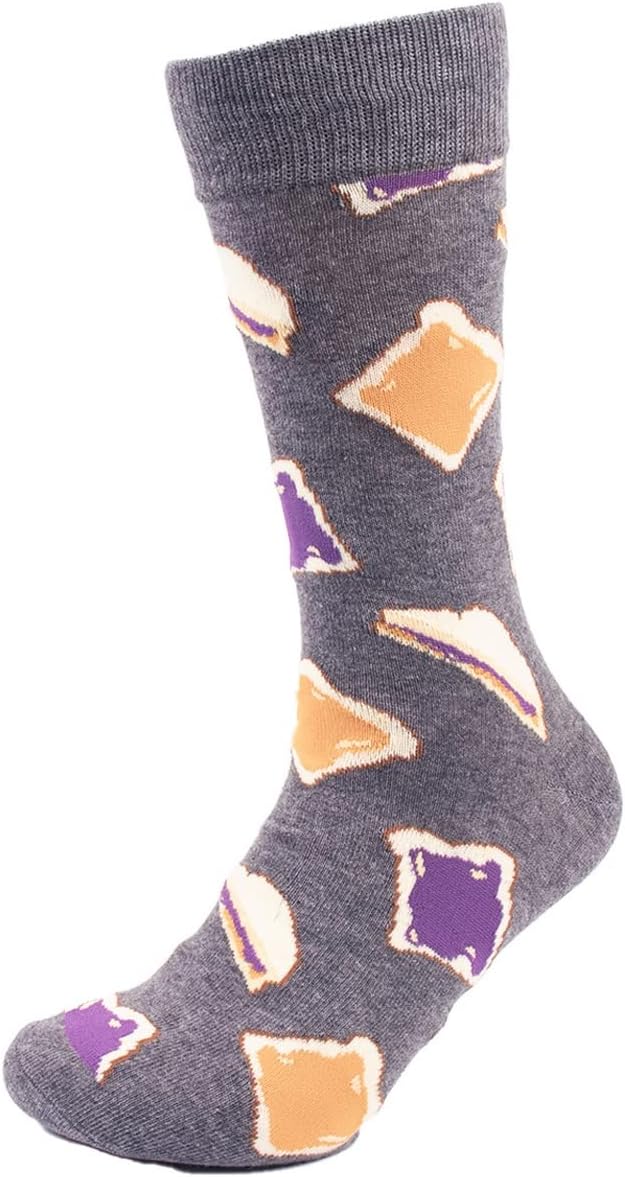 Novelty Crew Socks for Men - Fun Designs