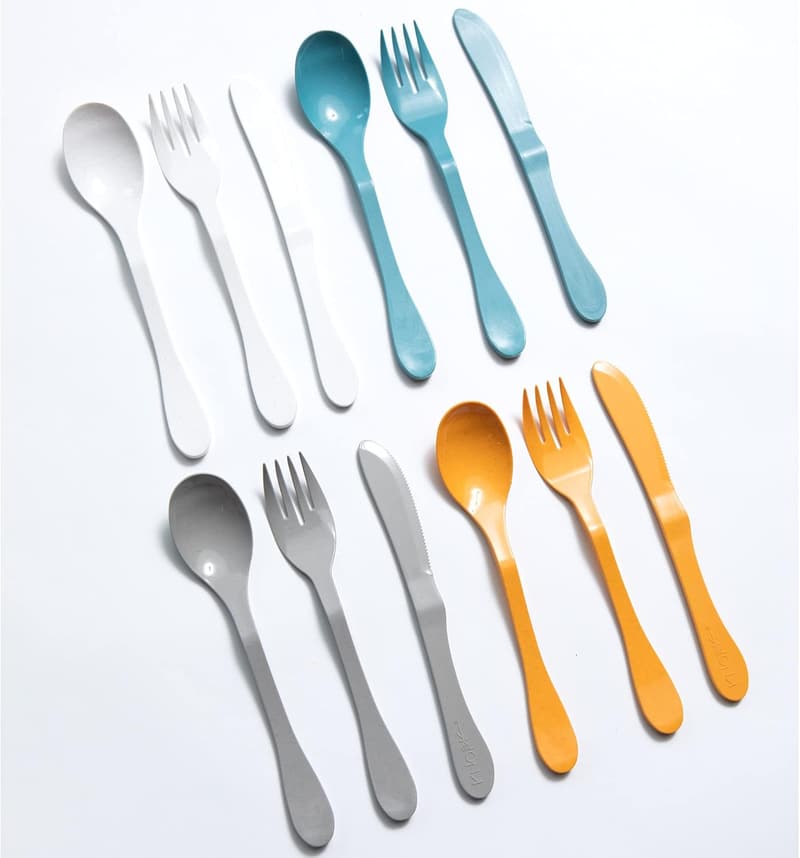 Eco-Friendly Bamboo Cutlery Set - 12 Reusable Pieces