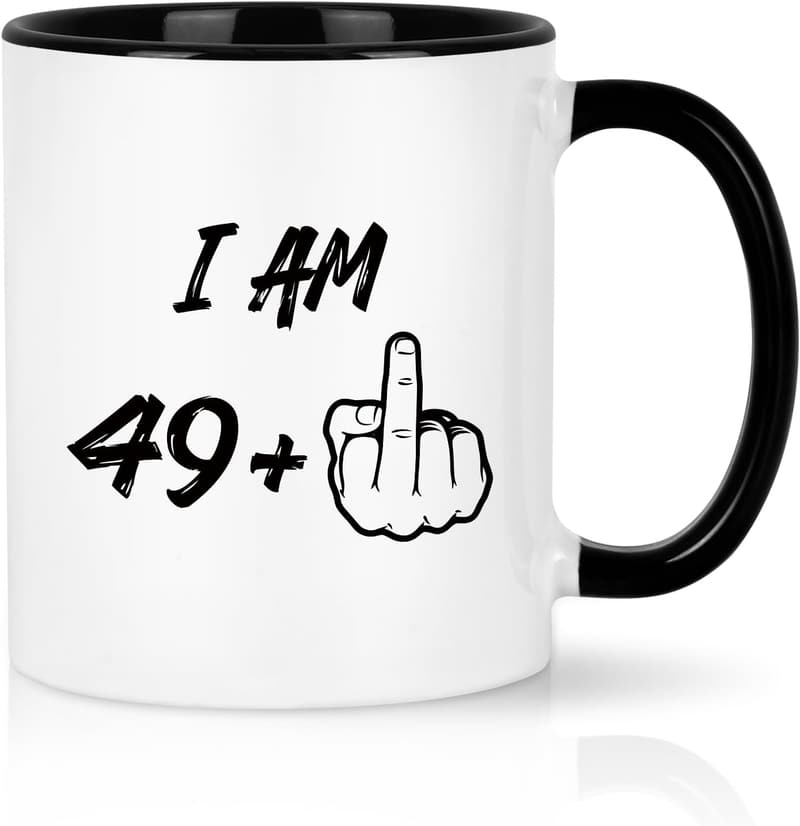 50th Birthday Funny Coffee Mug for Men & Women, 11 oz