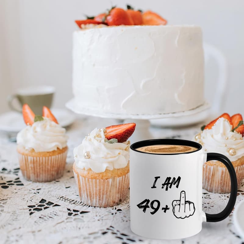 50th Birthday Funny Coffee Mug for Men & Women, 11 oz