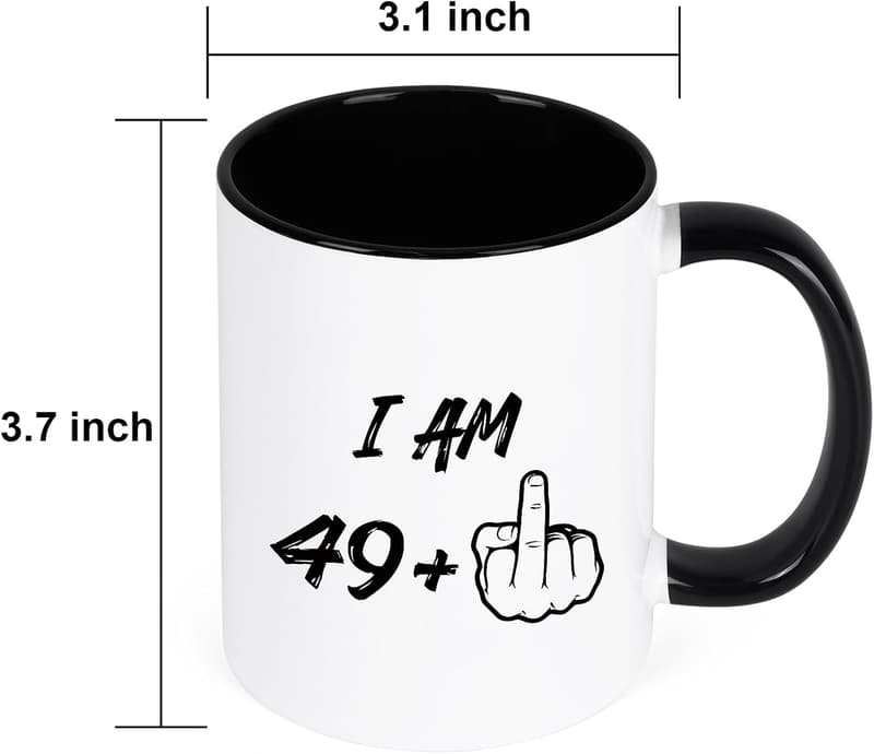 50th Birthday Funny Coffee Mug for Men & Women, 11 oz
