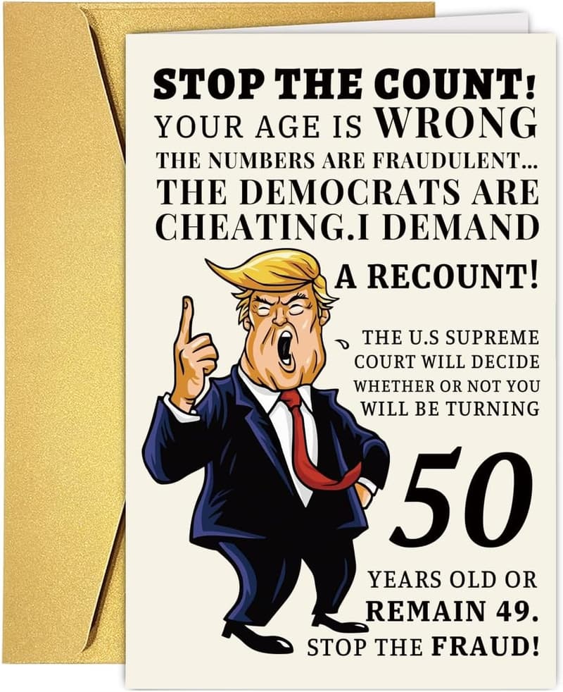 50th Birthday Card for Him/Her - Funny & Celebratory Gift