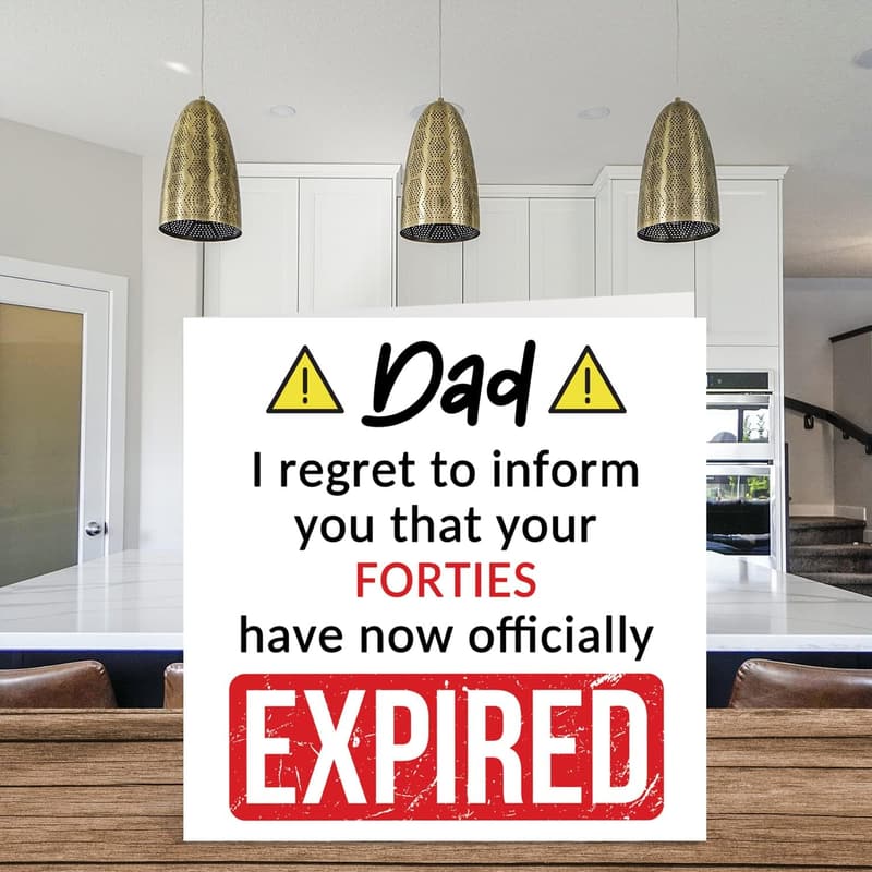 50th Birthday Card for Dad - Humorous Joke Design