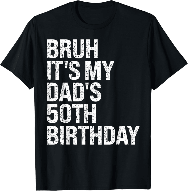 50th Birthday Funny T-Shirt for Dad with Crown Design