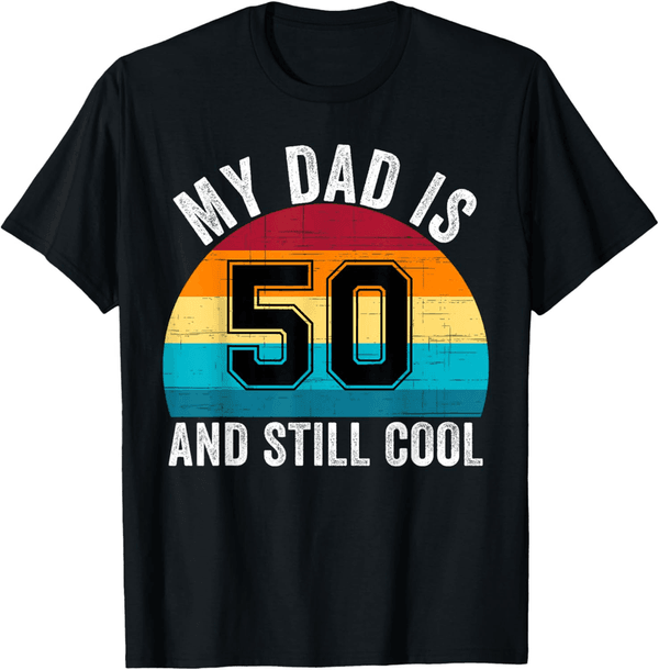 50th Birthday Retro T-Shirt for Dad