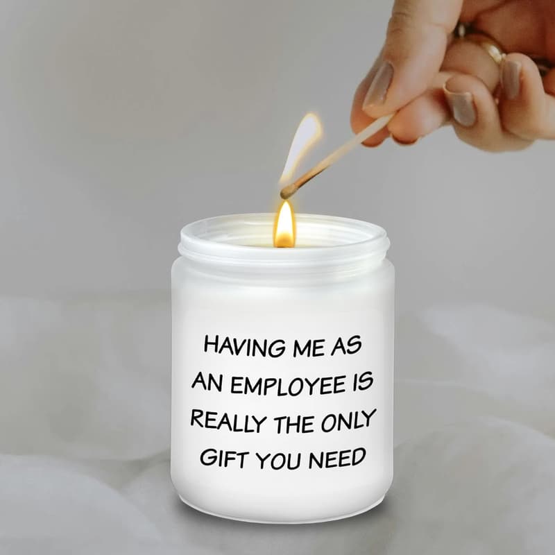 Boss Appreciation Lavender Candle - Thoughtful Gift for Leaders
