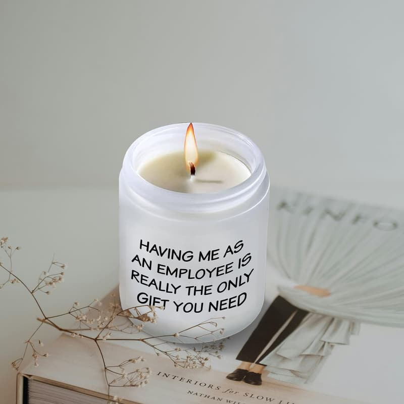 Boss Appreciation Lavender Candle - Thoughtful Gift for Leaders