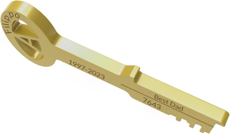 Retirement Gift: Custom Engraved Jail Cell Key for Officer