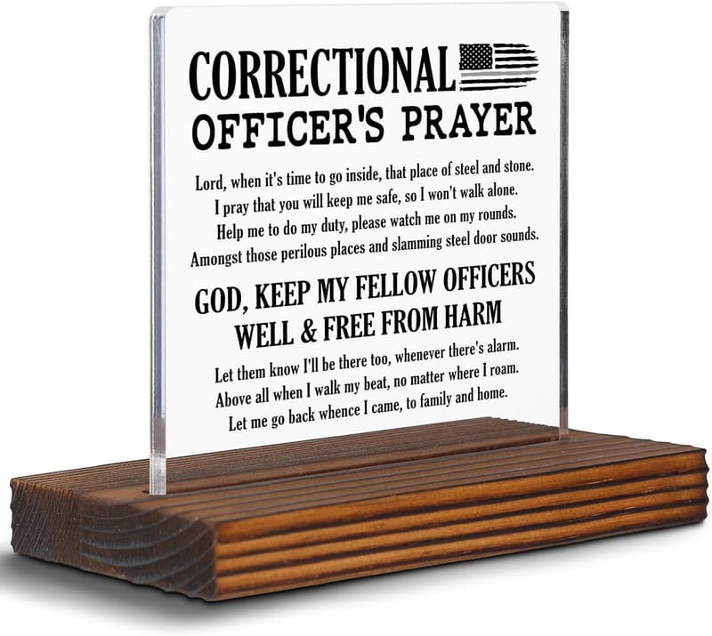 Corrections Worker Week Acrylic Desk Sign – Appreciation Gift