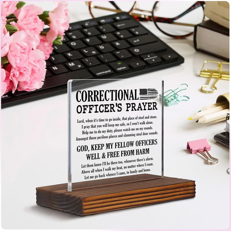 Corrections Worker Week Acrylic Desk Sign – Appreciation Gift