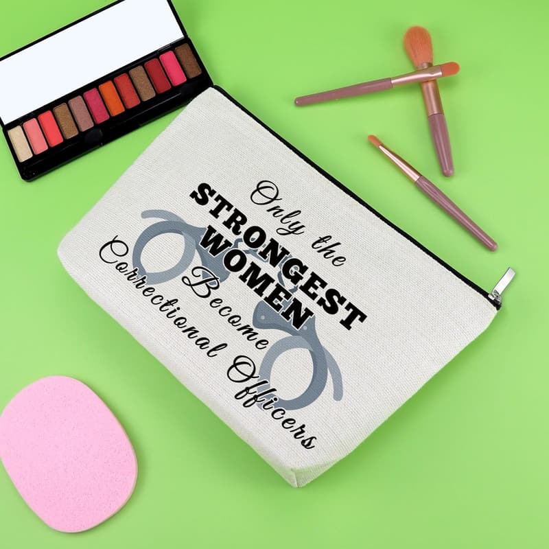 Correctional Officer Appreciation Makeup Bag - Travel Pouch Gift