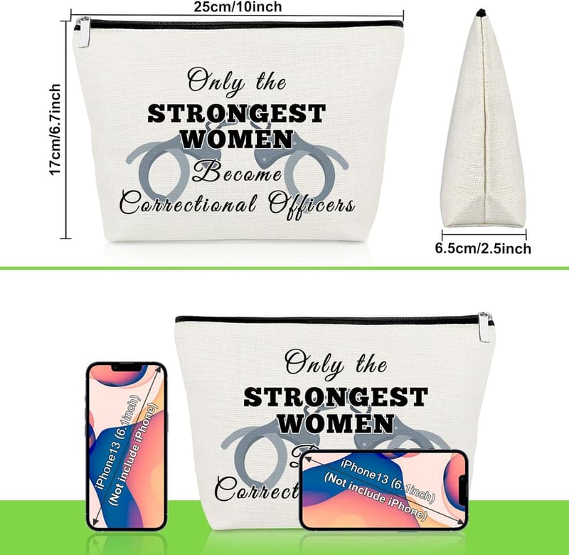 Correctional Officer Appreciation Makeup Bag - Travel Pouch Gift
