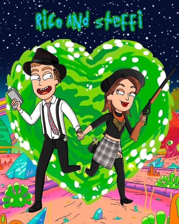 Custom Cartoon Portrait from Your Photos | Couples & Family Gifts