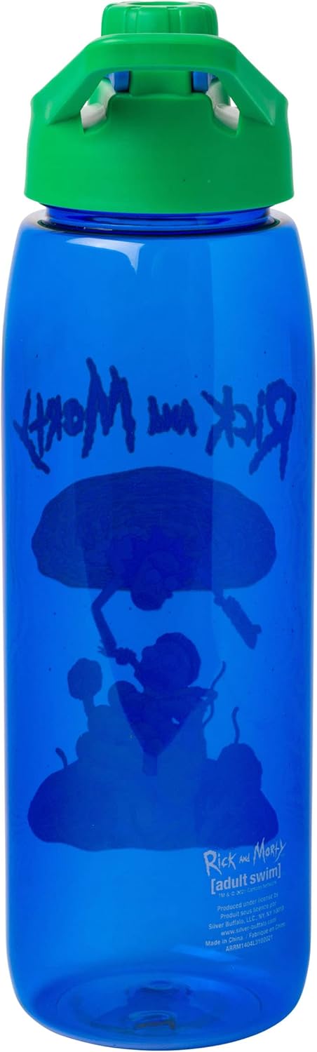 Rick and Morty 28 oz. Portal Grab Water Bottle with Screw-On Lid