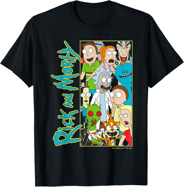 Rick & Morty Character Frame T-Shirt