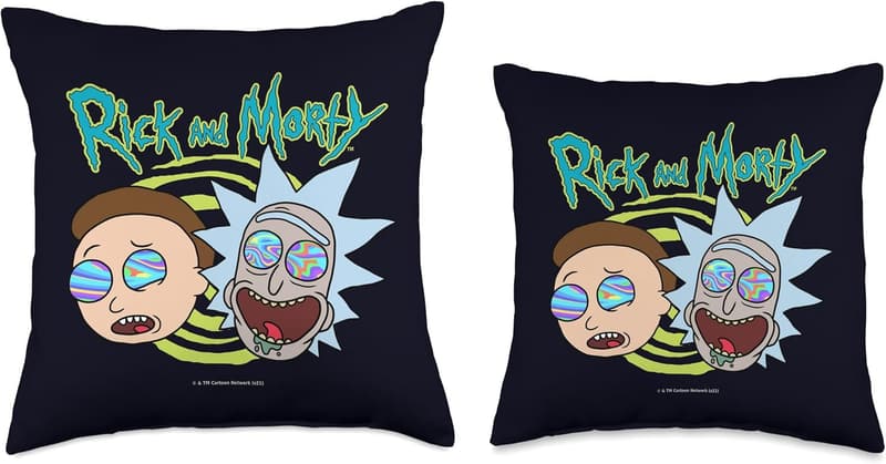 Rick and Morty Blown Minds Decorative Throw Pillow